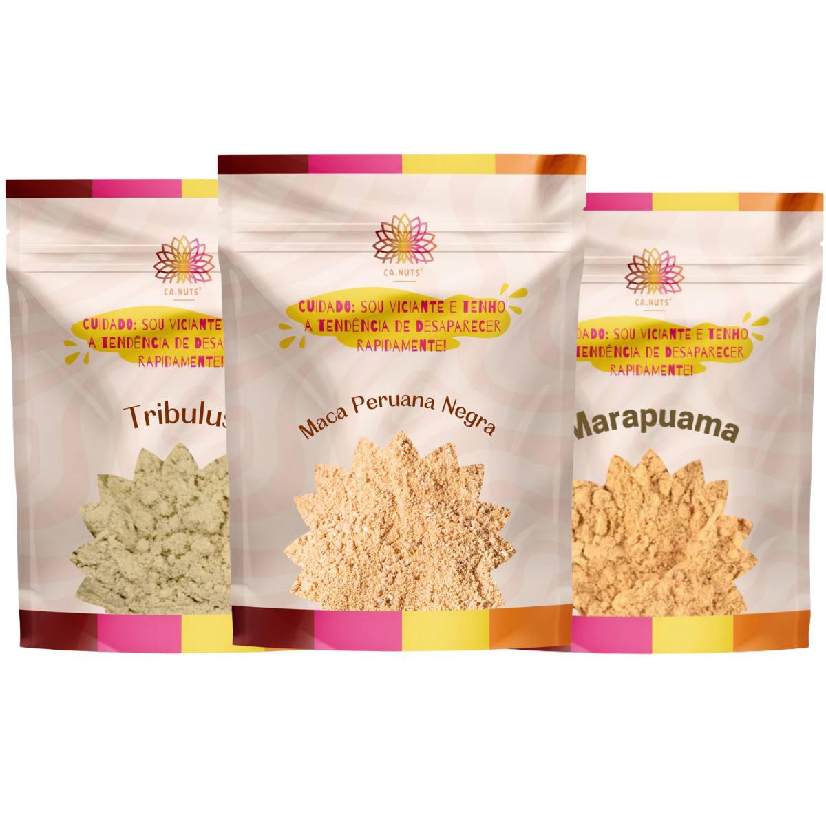 Kit Performance Masculina Tribullus Terrestris, Marapuama e Maca Peruana Negra