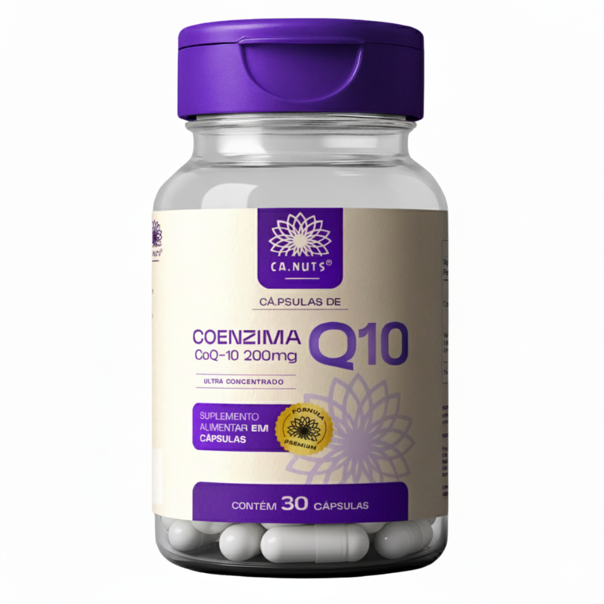 Coenzima Q10 200mg Ca.nuts 30 Cápsulas - COQ10 Premium Ultra concentrado