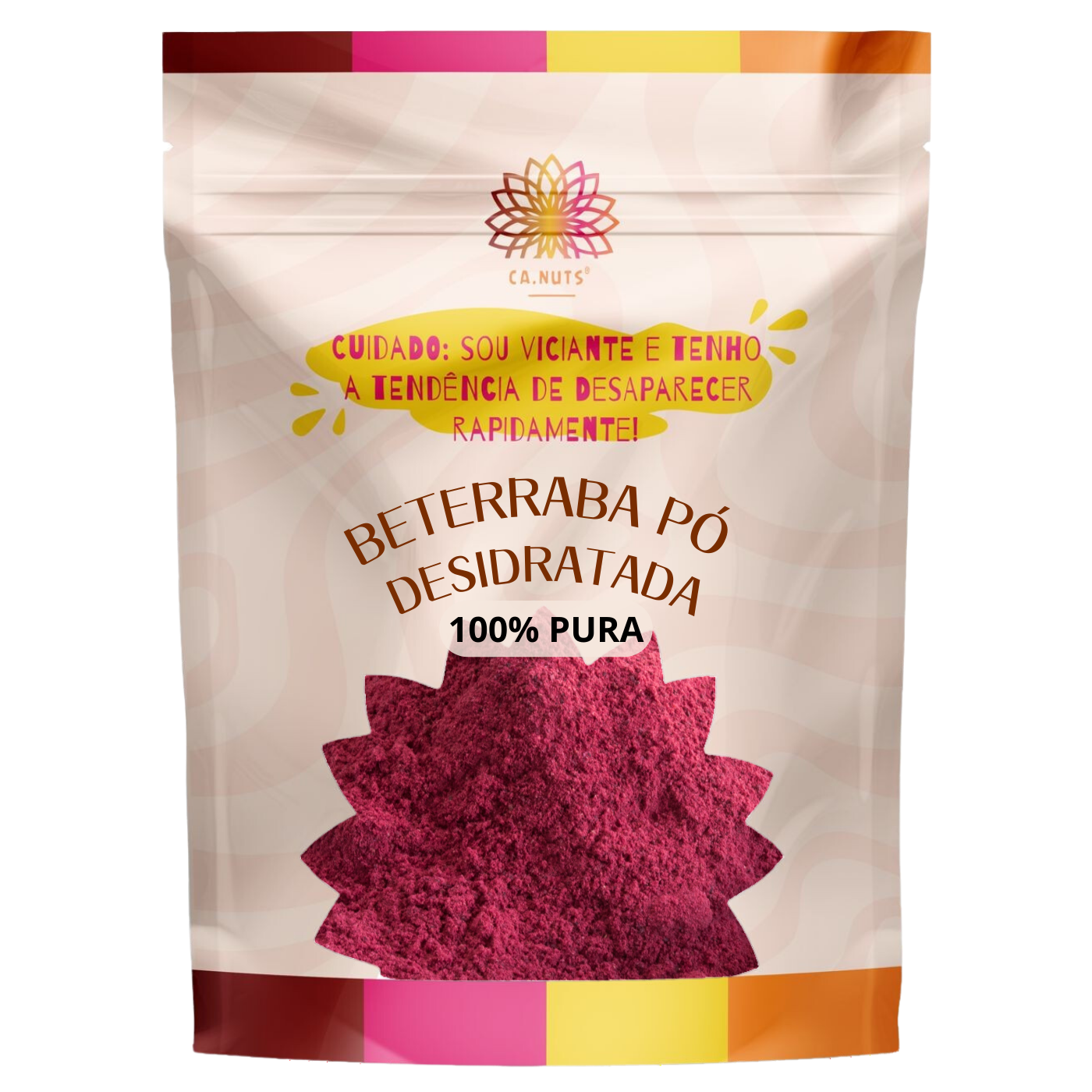 Beterraba em pó 100% pura Desidratada Antioxidante Ca.nuts