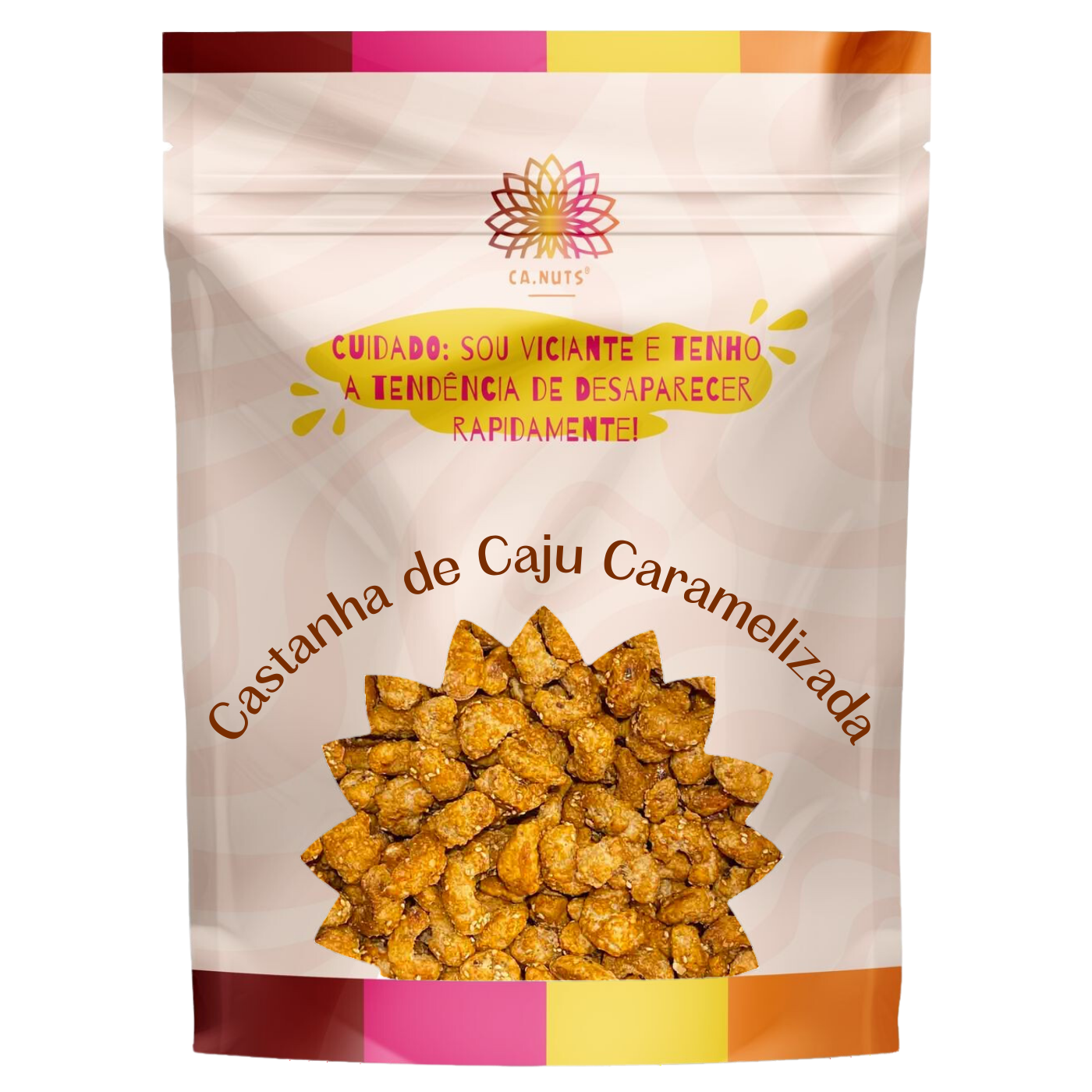 Castanha de Caju Caramelizada com Gergelim Premium Ca.Nuts
