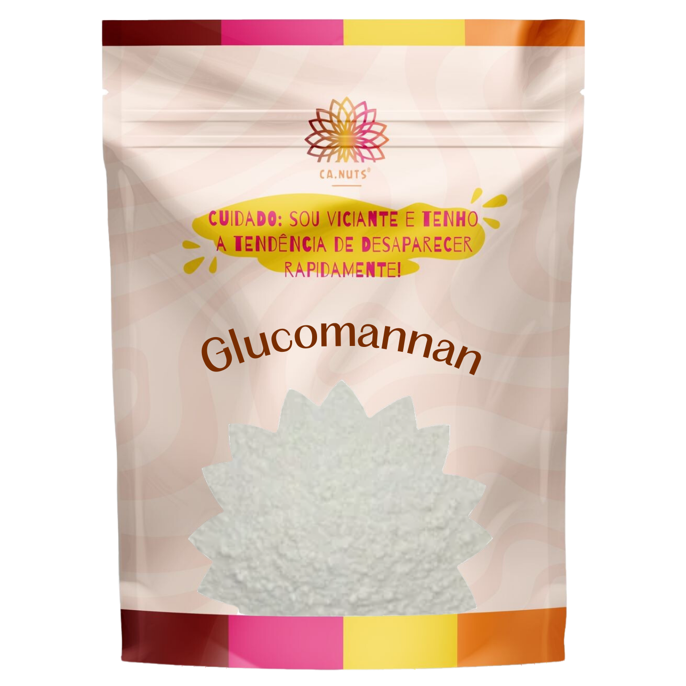 Glucomannan em pó puro e natural konjac (Glucomanano) Ca.Nuts