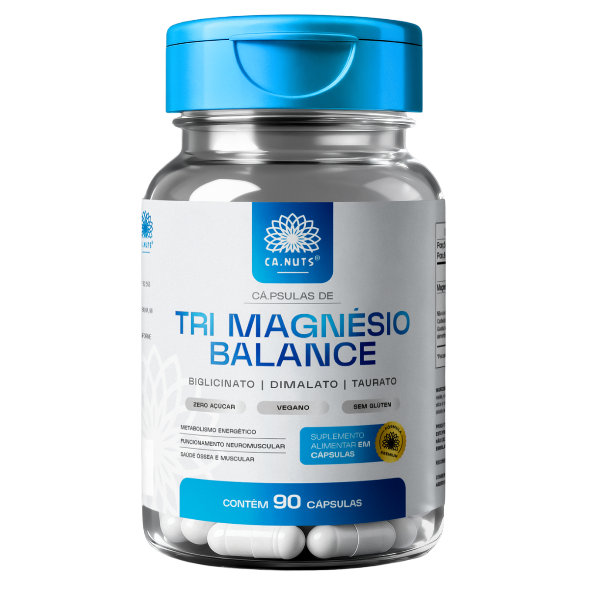 Tri Magnésio Balance Complex Ca.nuts - Dimalato, Bigliscinato e Taurato