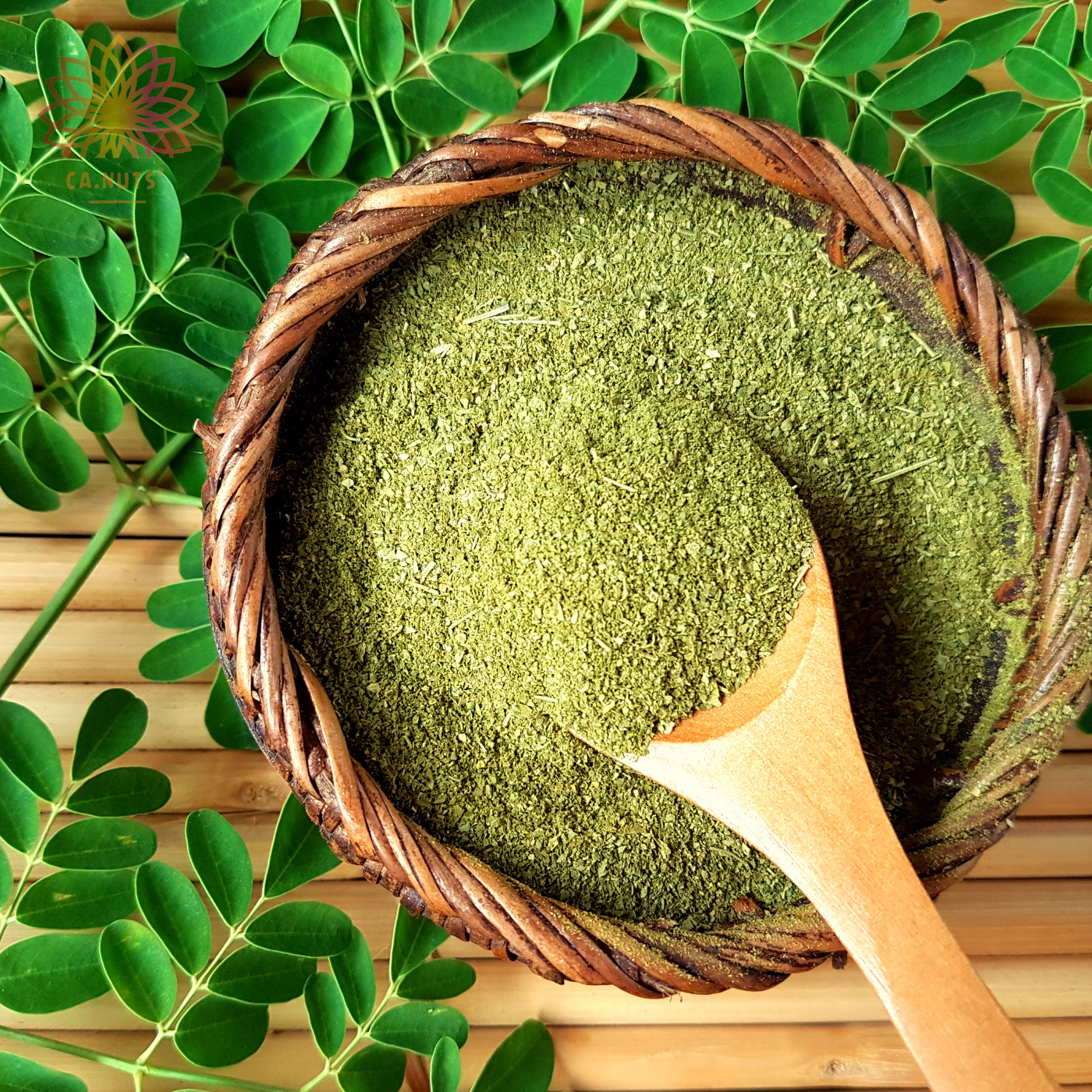 Moringa em pó puro natural Ca.Nuts
