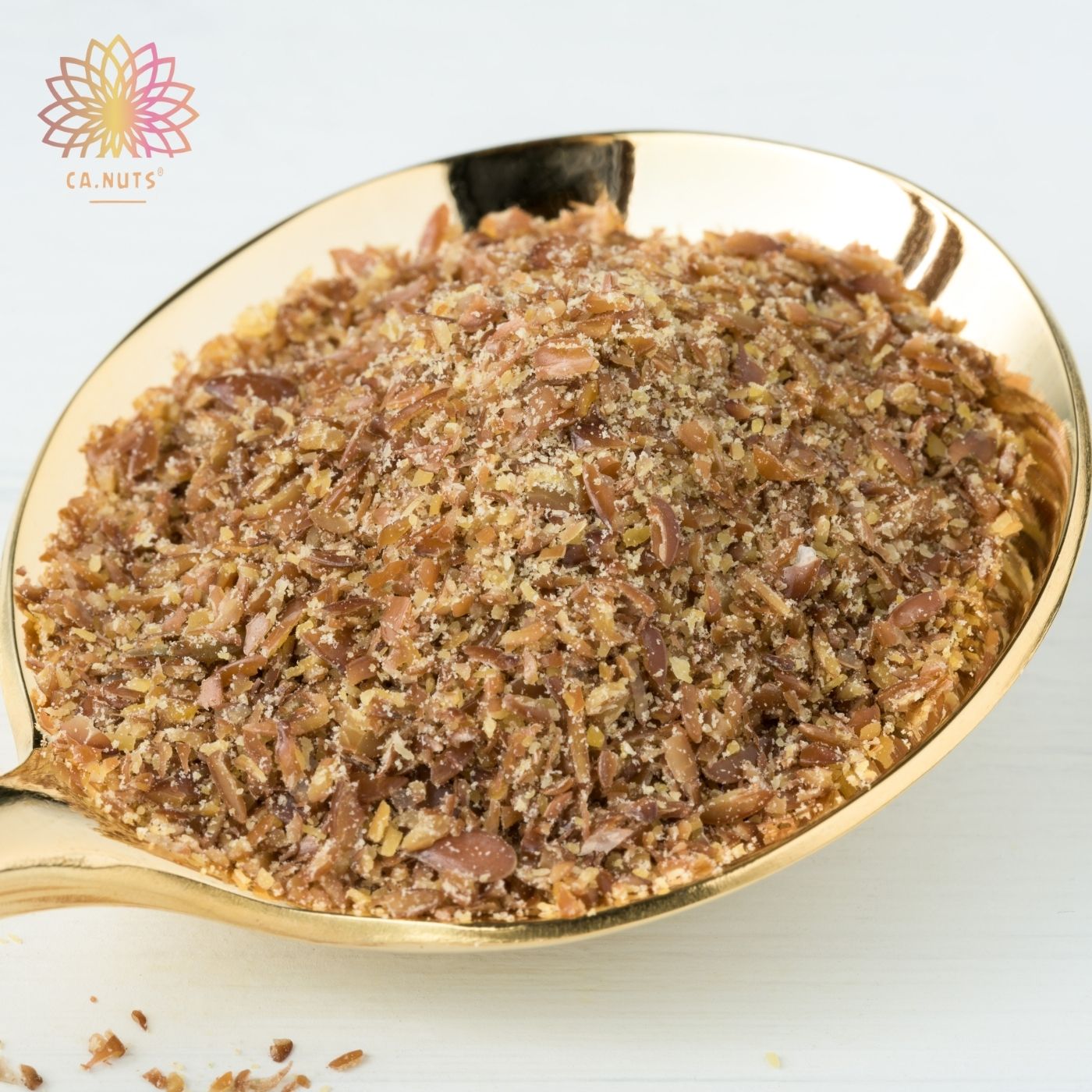 Farinha de Linhaça Dourada Crua Ca.Nuts Rico em Fibras