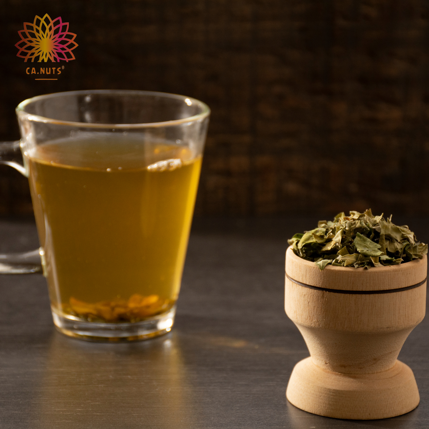 Chá Seca Barriga em Folhas Premium Ca.Nuts | Jambolão, Porangaba, Chá verde, Cerqueja, Sene e Camomila