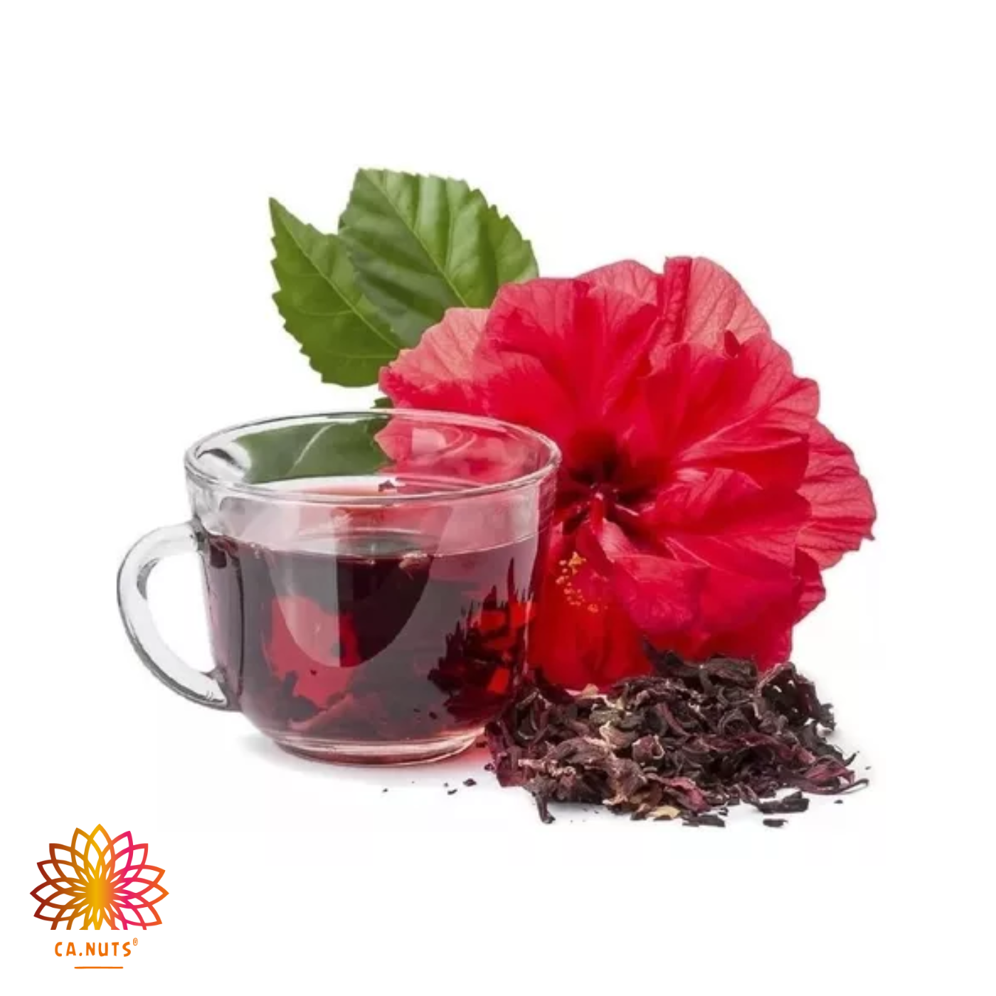 Hibisco Flor Desidratada Chá Ca.Nuts | Linha de Chás Ca.Nuts | Marca Ca.Nuts