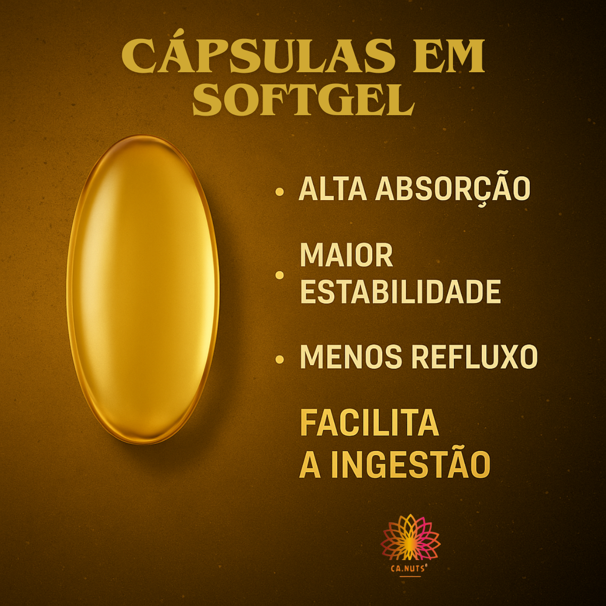 Ômega 3 Rico em EPA DHA 1400mg Ultra Concentrado Ca.nuts 60 Cápsulas