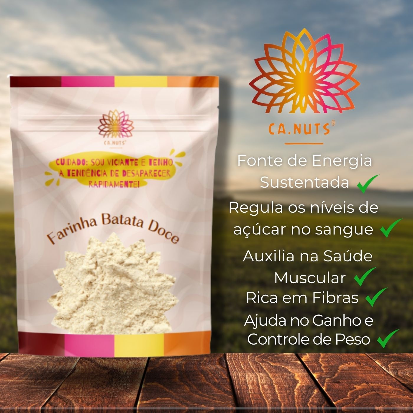 Farinha de Batata Doce Premium Ca.Nuts