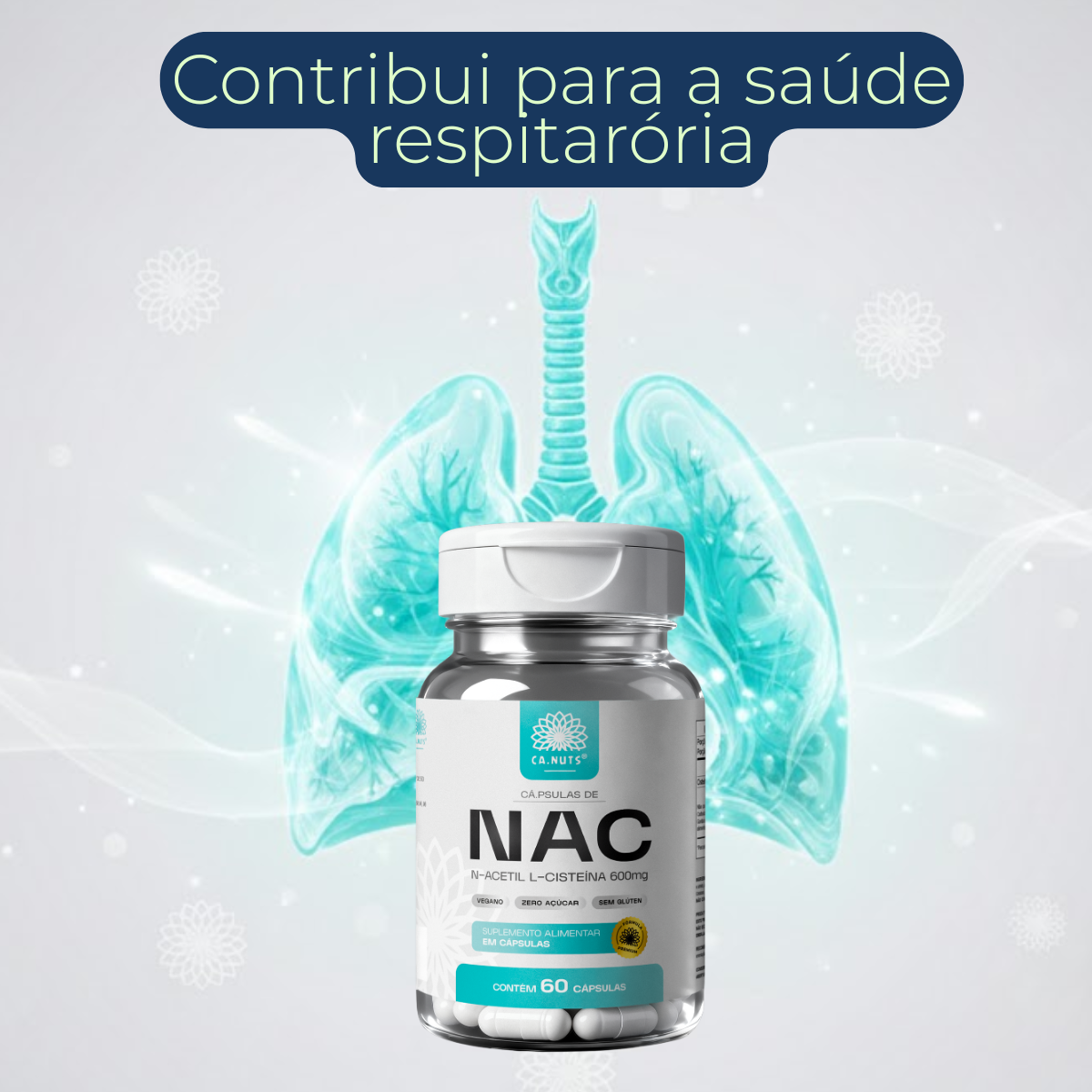 NAC 600mg (N-Acetil L-Cisteína) Ca.nuts