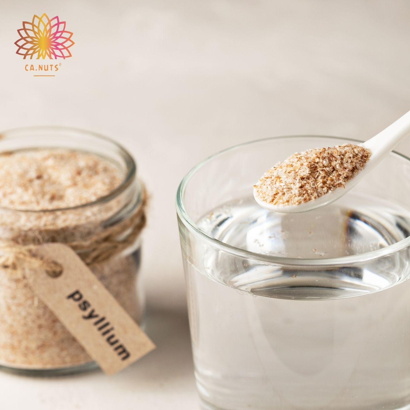 Psyllium Husk natural alta qualidade Ca.Nuts