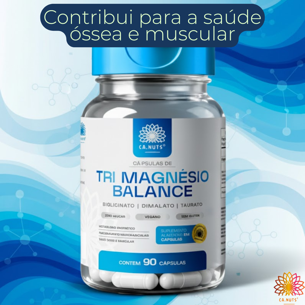 Tri Magnésio Balance Complex Ca.nuts - Dimalato, Bigliscinato e Taurato