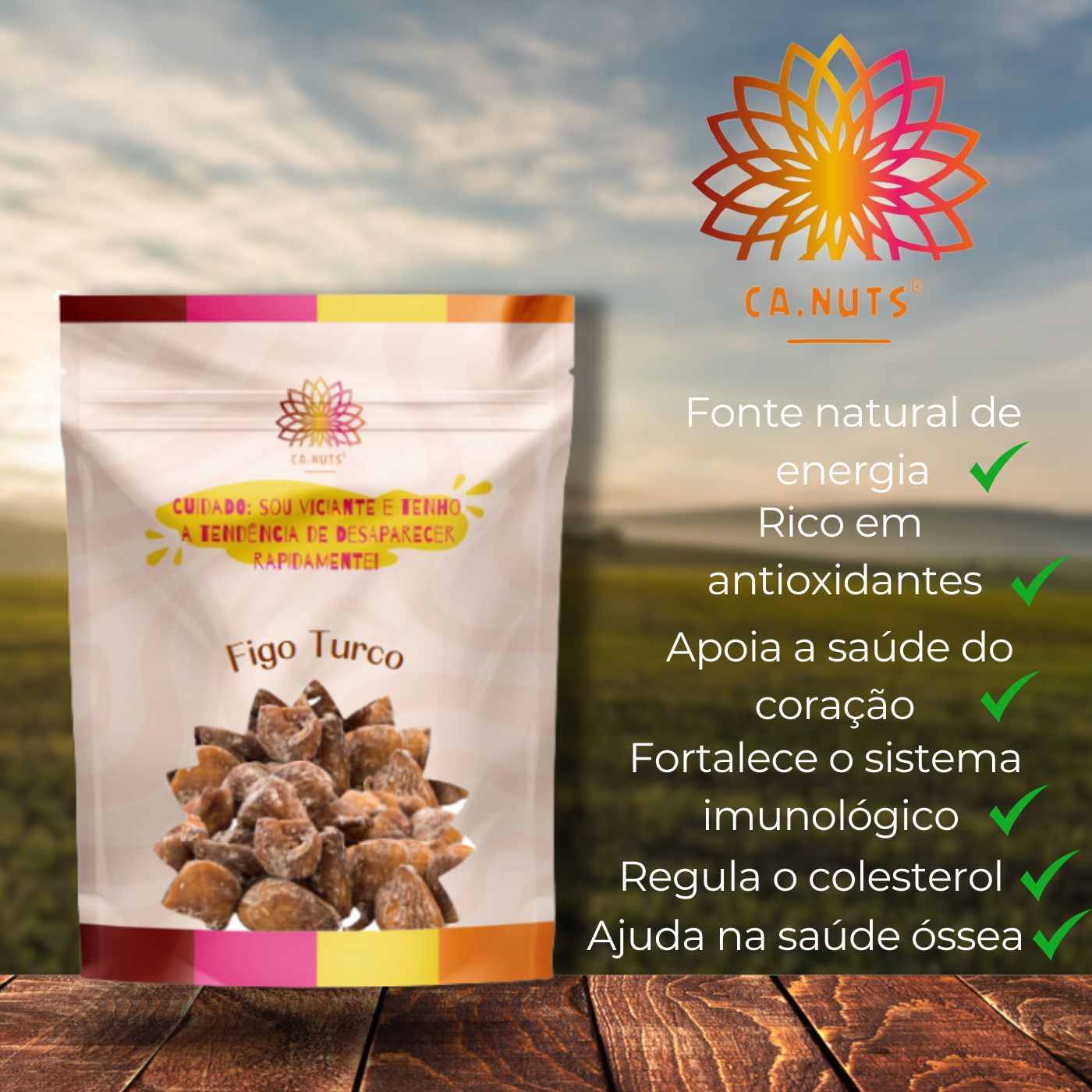 Figo Turco Desidratado Ca.Nuts | Rico em Fibras e Minerais | Ca.Nuts