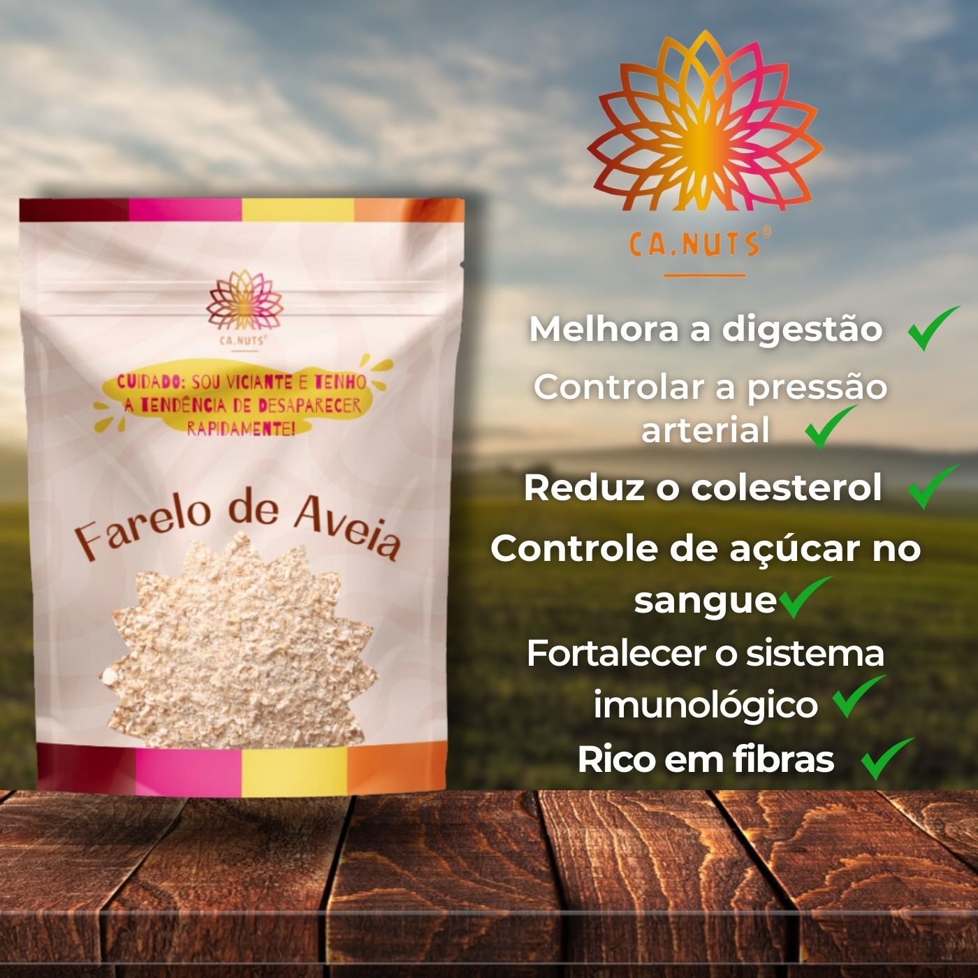 Farelo de Aveia Natural Premium Ca.Nuts