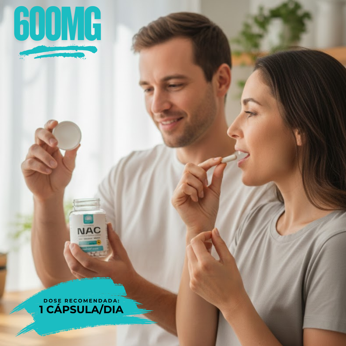 NAC 600mg (N-Acetil L-Cisteína) Ca.nuts