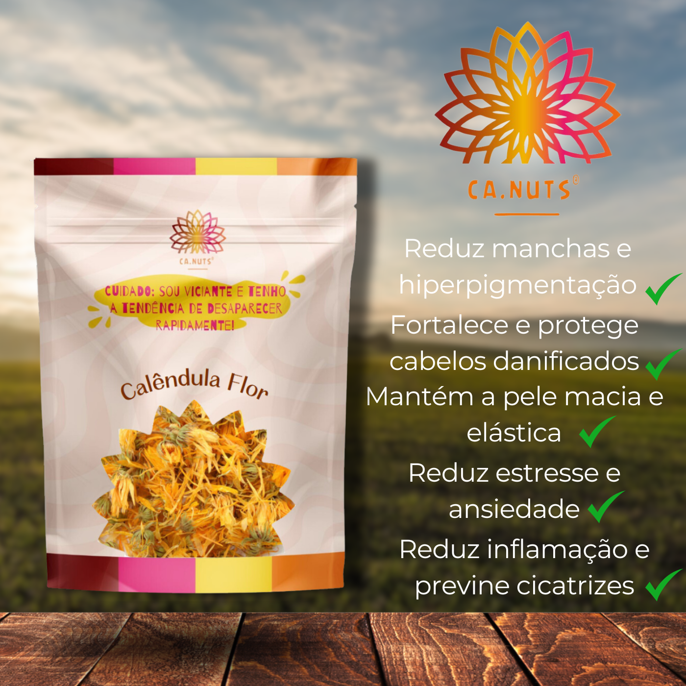 CalĂȘndula Flor Premium Ca.Nuts