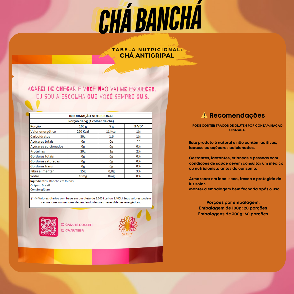 Chá Banchá em Folhas Ca.Nuts