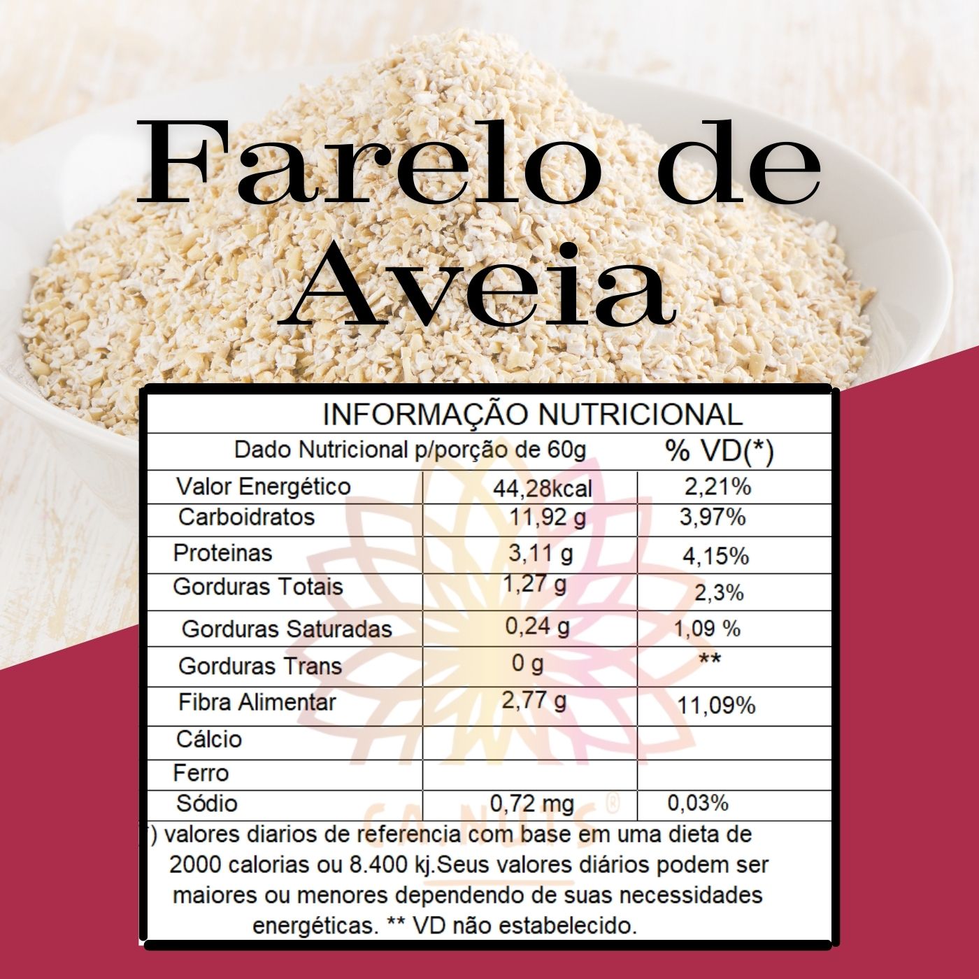 Farelo de Aveia Natural Premium Ca.Nuts