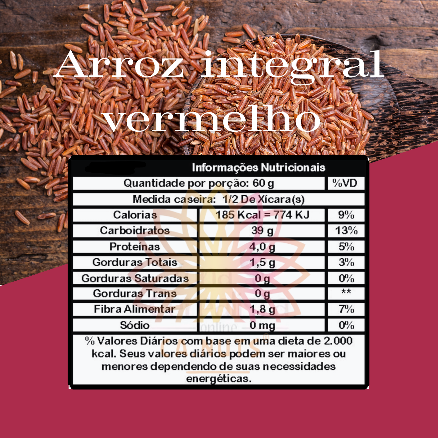 Arroz Integral Vermelho Premium Ca.Nuts