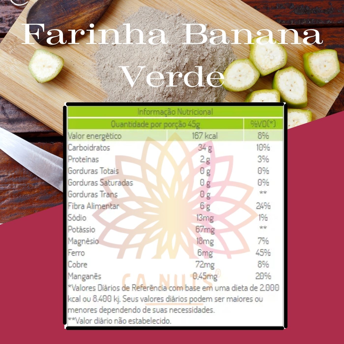 Farinha de Banana Verde Premium | Marca Ca.Nuts