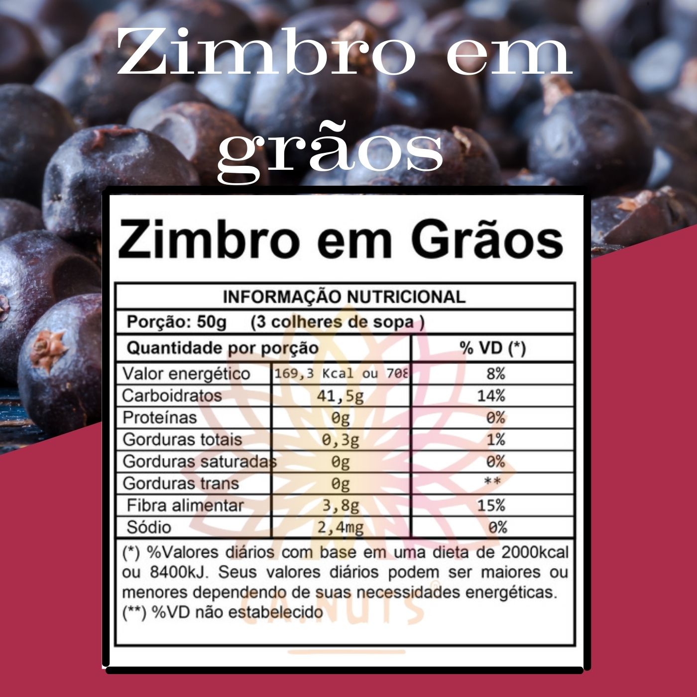 Zimbro Premium em Grãos Importado | Especiarias Ca.Nuts