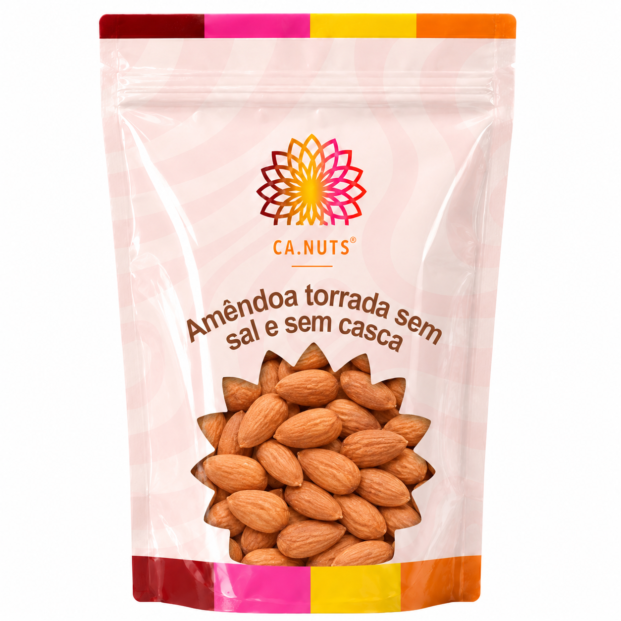 Amêndoa torrada Sem Sal e Sem Casca - Premium Ca.Nuts