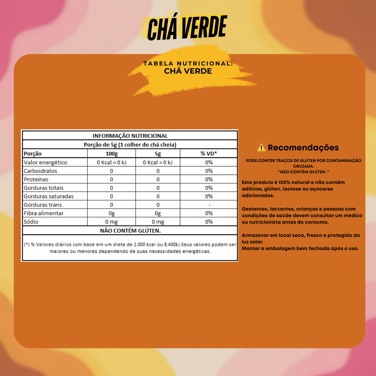 Chá verde Ban-chá Natural Premium Ca.nuts | Antioxidante natural - Mais disposição e foco