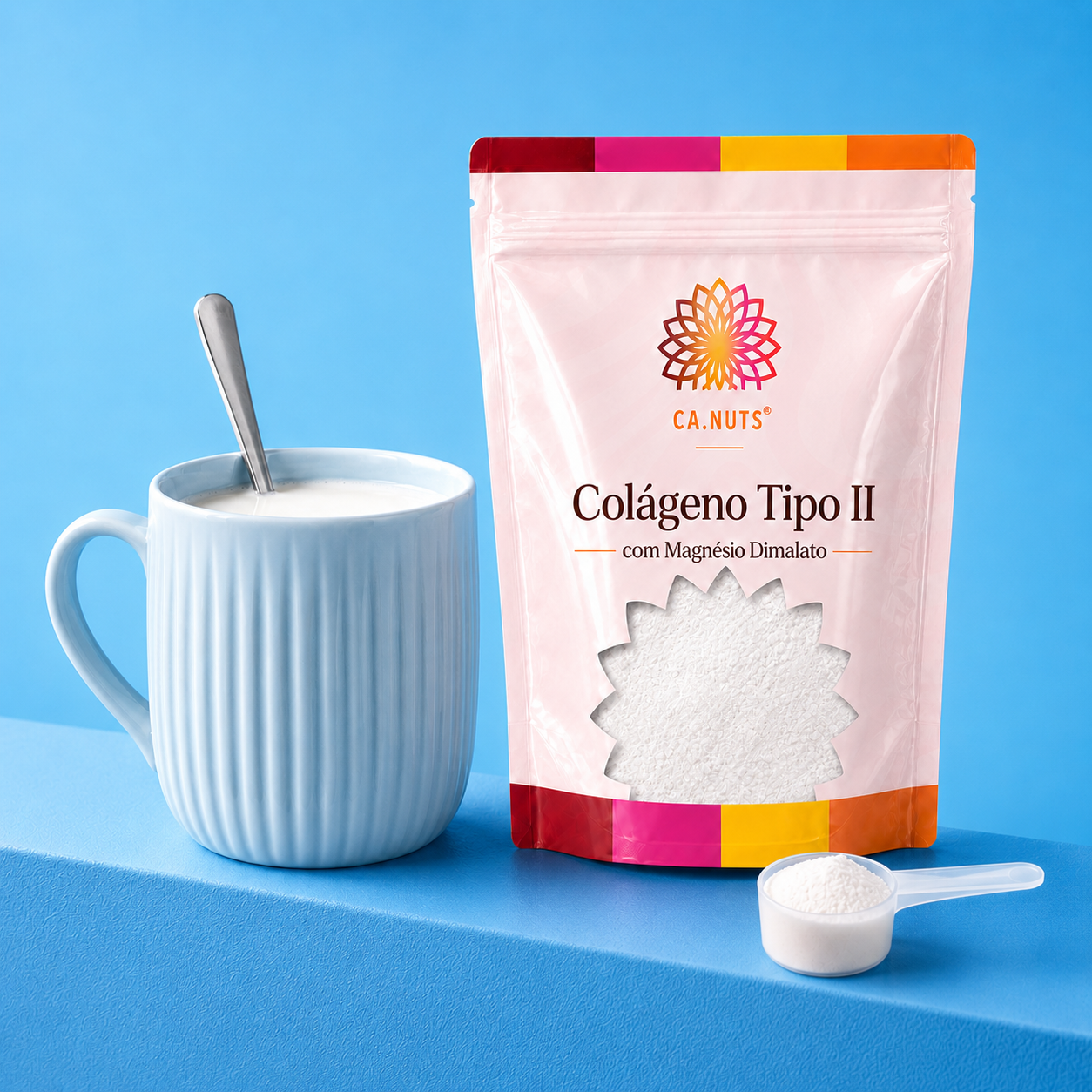 Colágeno Tipo II + Magnésio Dimalato em Pó Ca.nuts