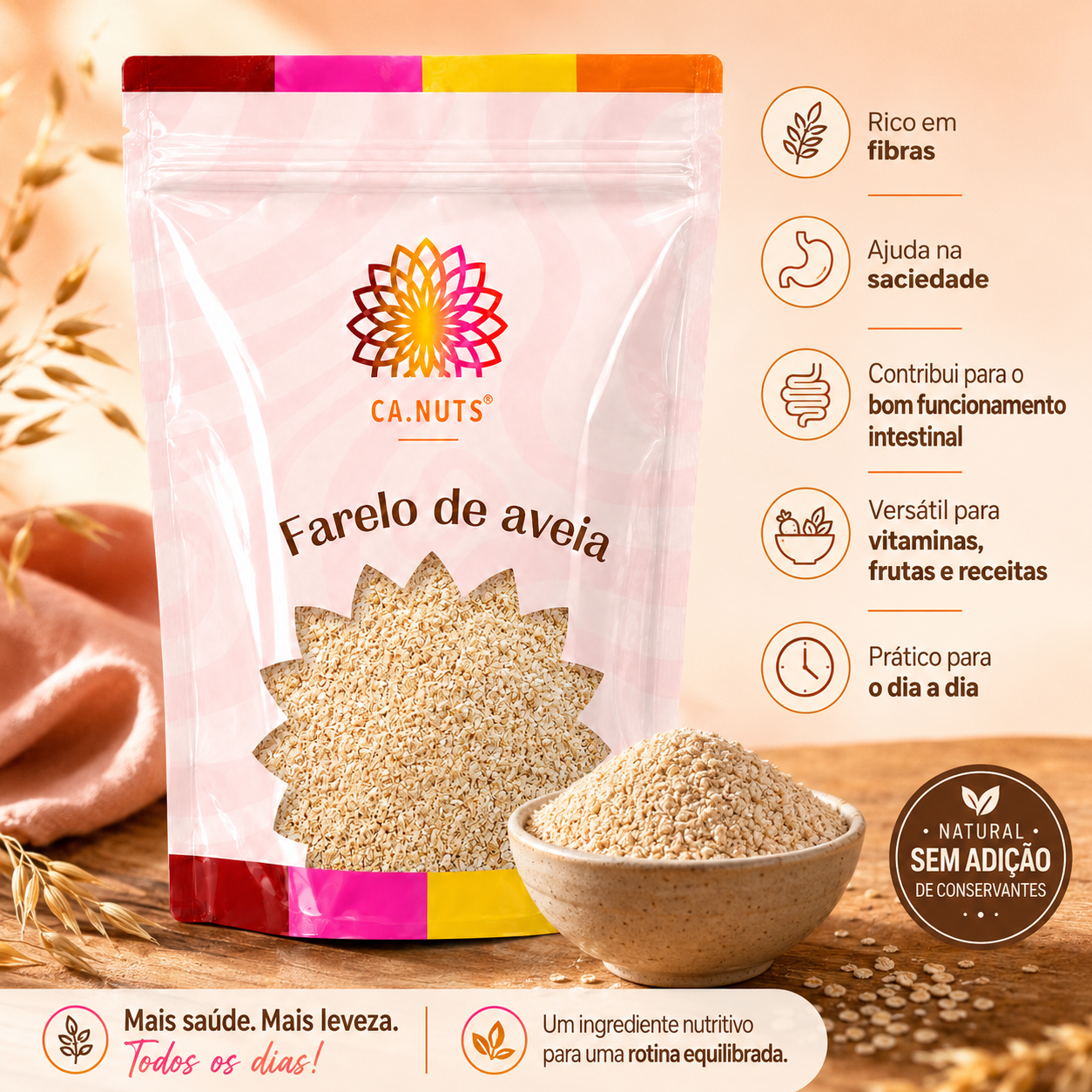 Farelo de Aveia Natural Premium Ca.Nuts