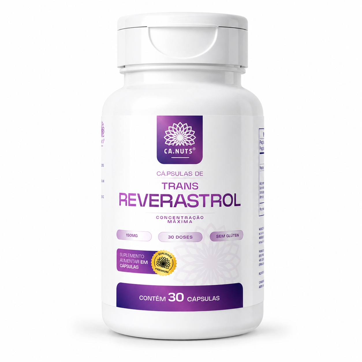 Resveratrol Trans 165mg Puro Antioxidante Ca.nuts