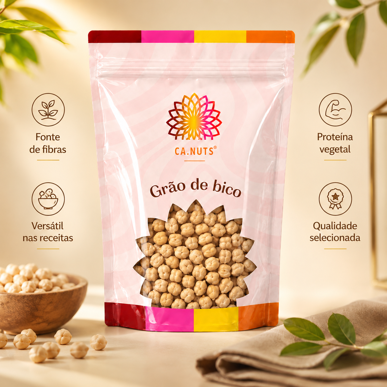 Grão-de-Bico Premium Ca.Nuts I Linha de Grãos Ca.Nuts