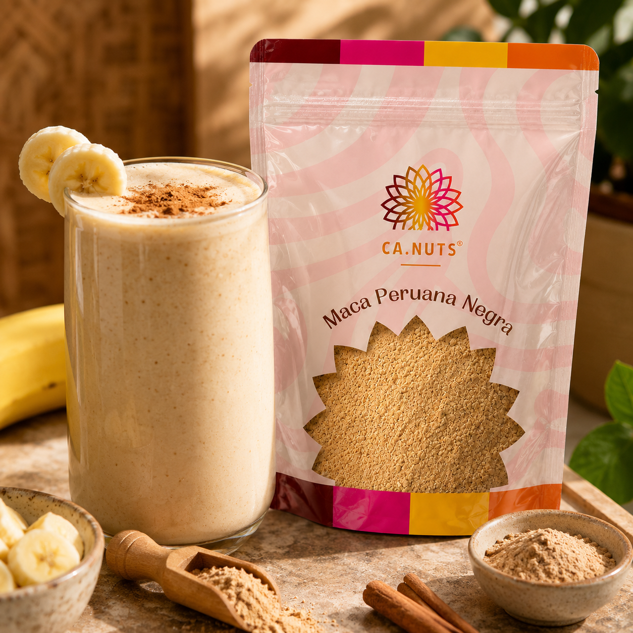 Maca Peruana Negra em Pó pura importada Alta Concentração Ca.Nuts