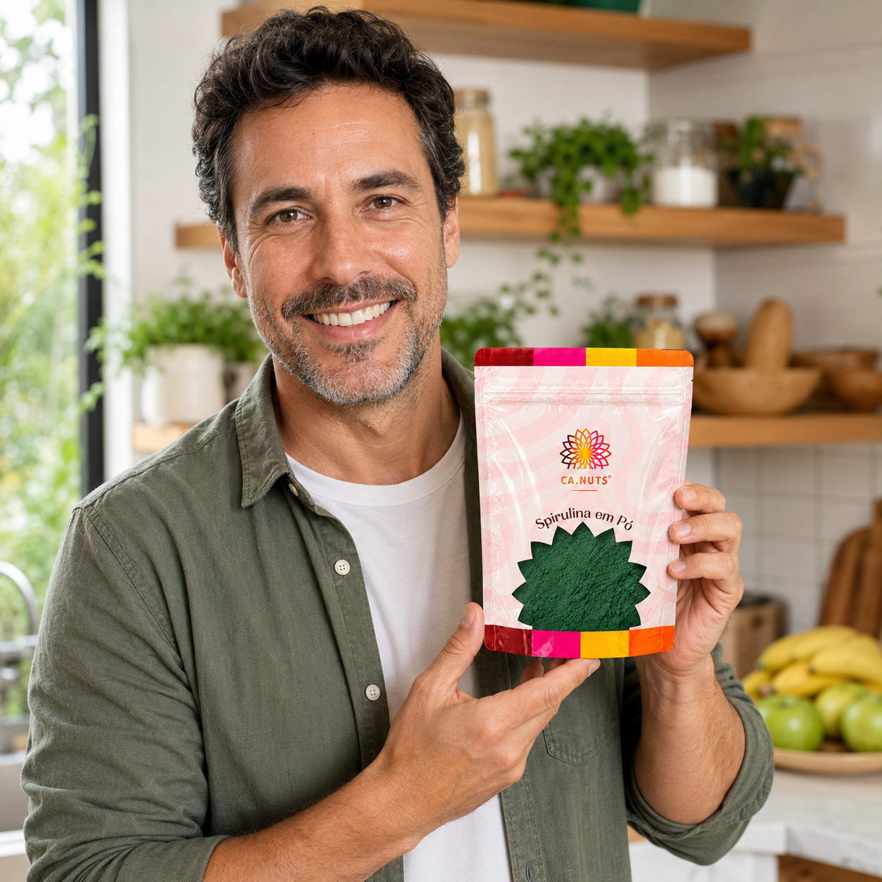 Spirulina em Pó Premium Super alimento Natural| Marca Ca.Nuts