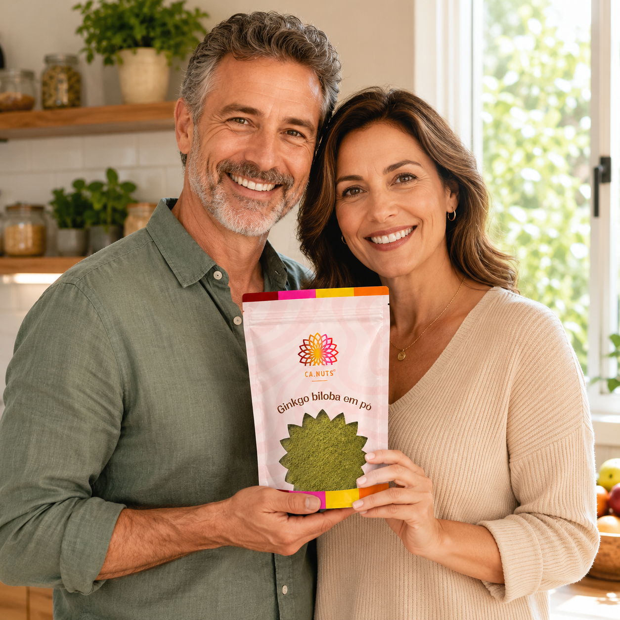 Chá de Ginkgo Biloba em Pó Premium | Suplementação Natural Ca.Nuts