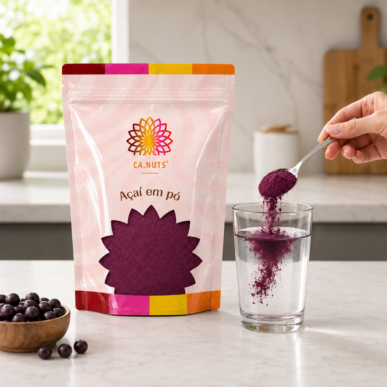 Açaí em pó desidratado premium | Marca Ca.Nuts