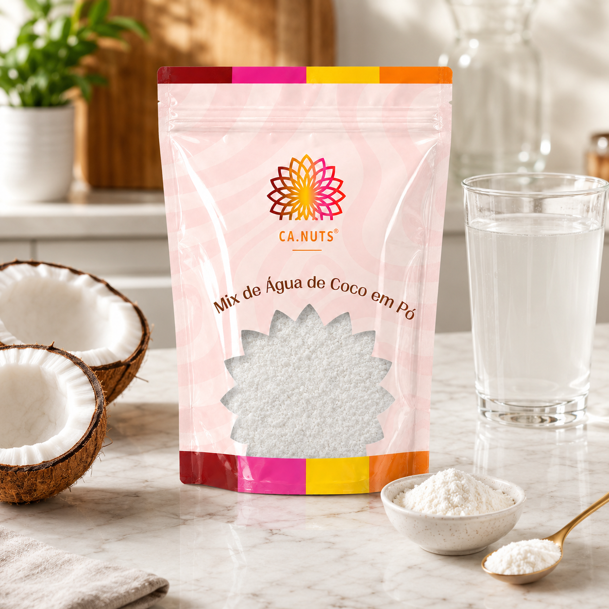 Mix de Água de coco sabor limão - Bebida refrescante