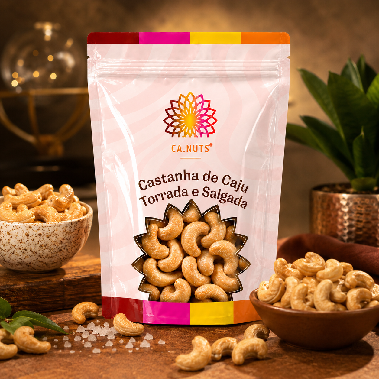 Castanha de Caju Torrada e Salgada Ca.Nuts