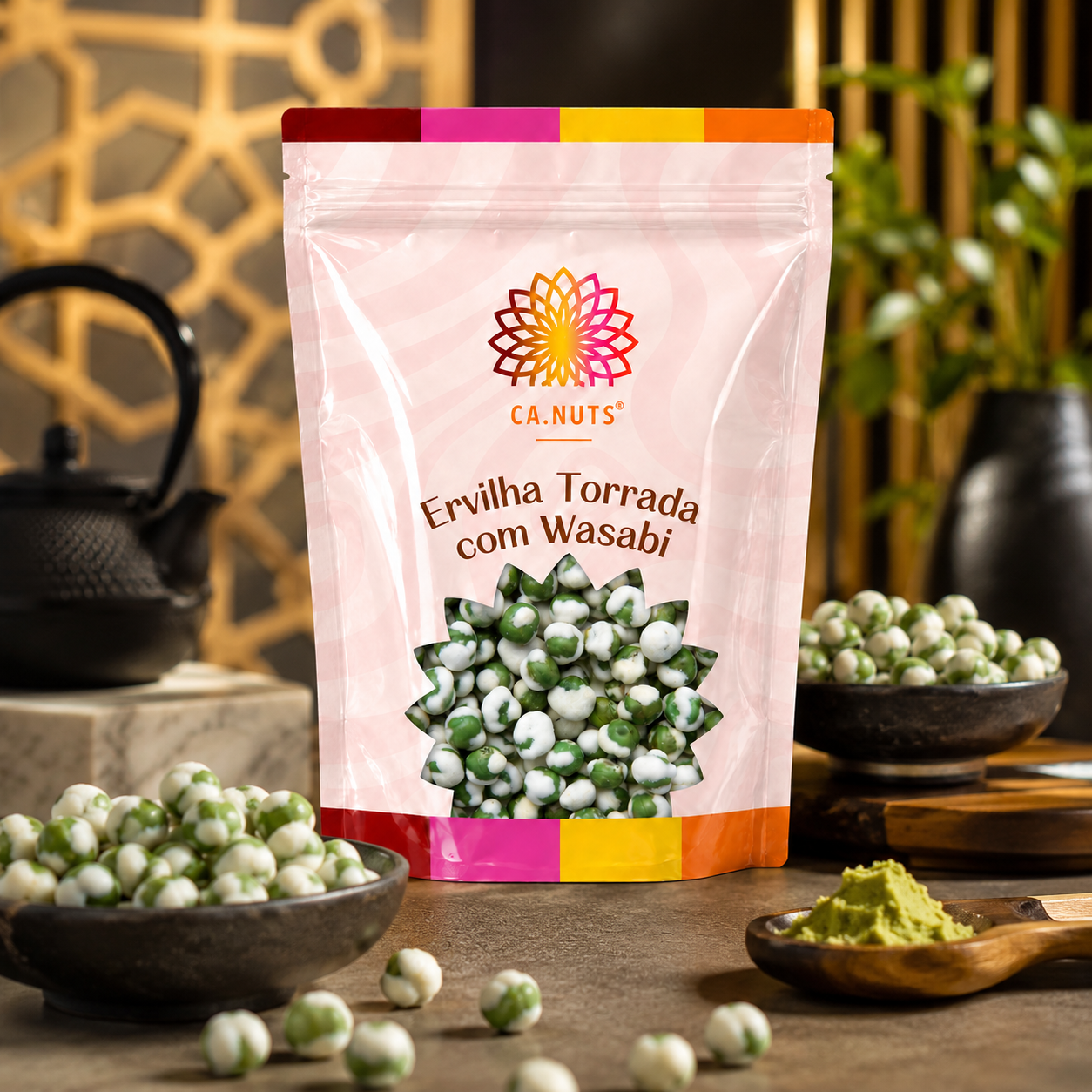 Ervilha Torrada com Wasabi Premium | Ca.Nuts