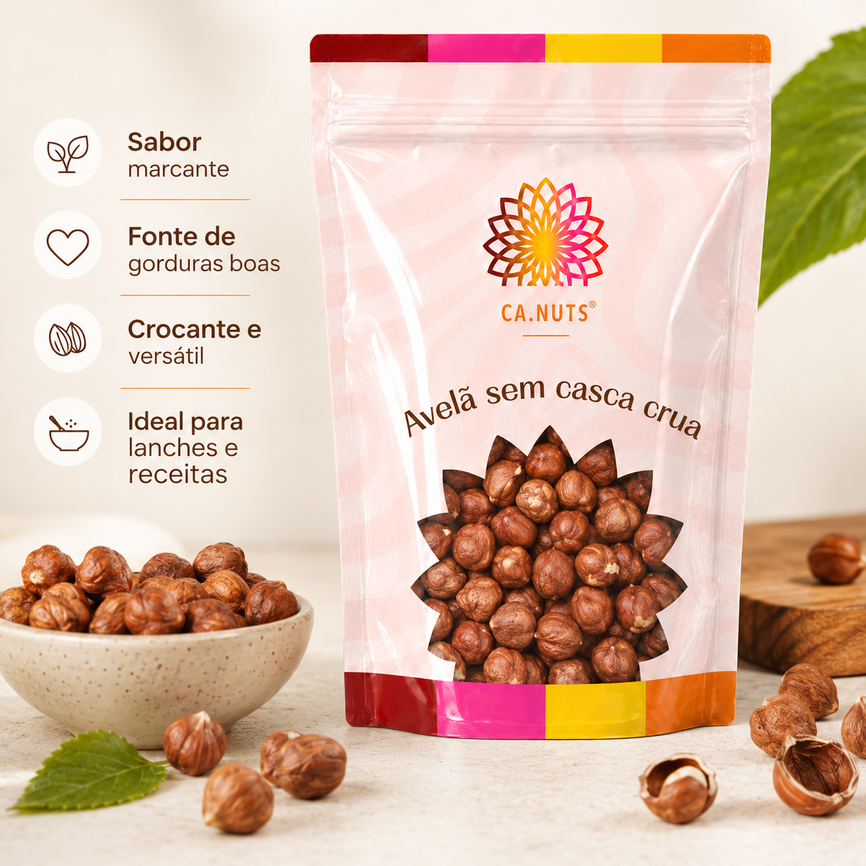 Avelã sem casca crua premium | Ca.Nuts Importada