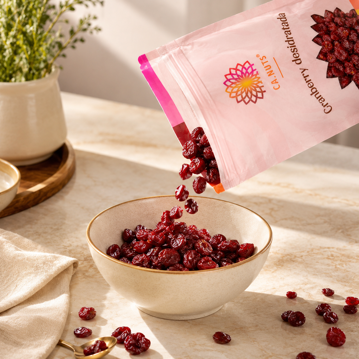 Cranberry desidratado importado Ca.Nuts | Rico em vitaminas