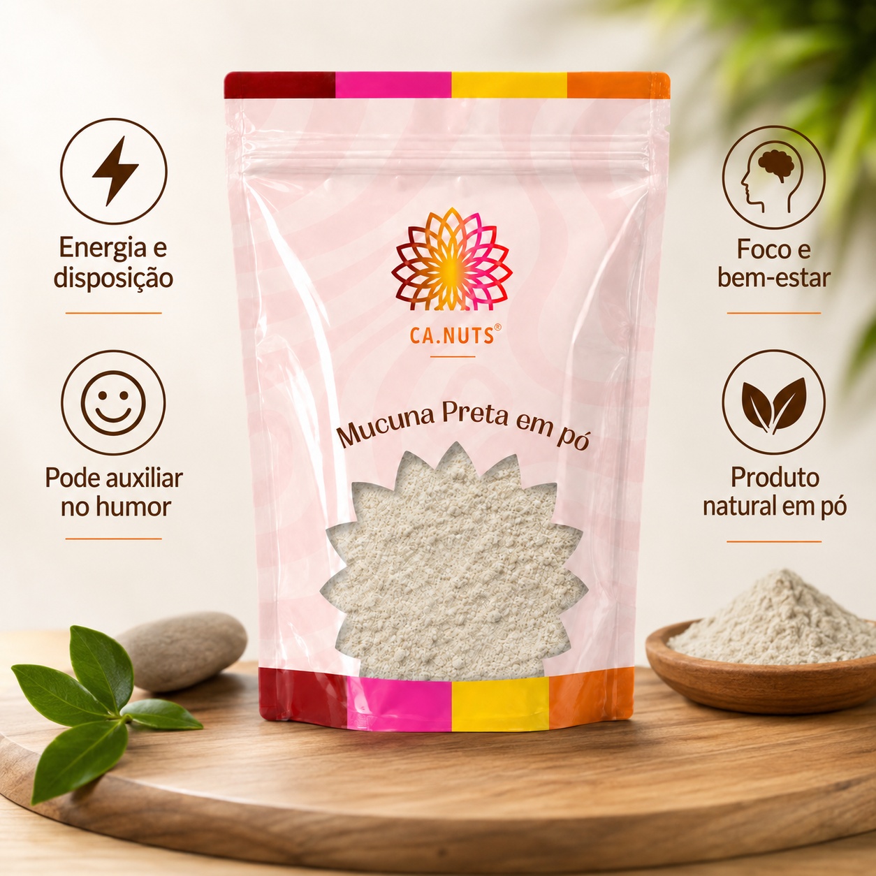 Mucuna Preta em Pó Natural | Mucuna Pruriens