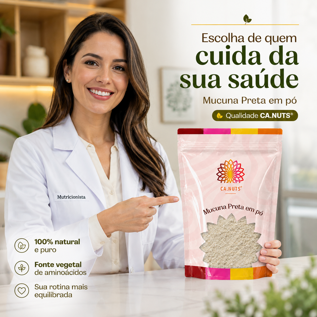 Mucuna Preta em Pó Natural | Mucuna Pruriens
