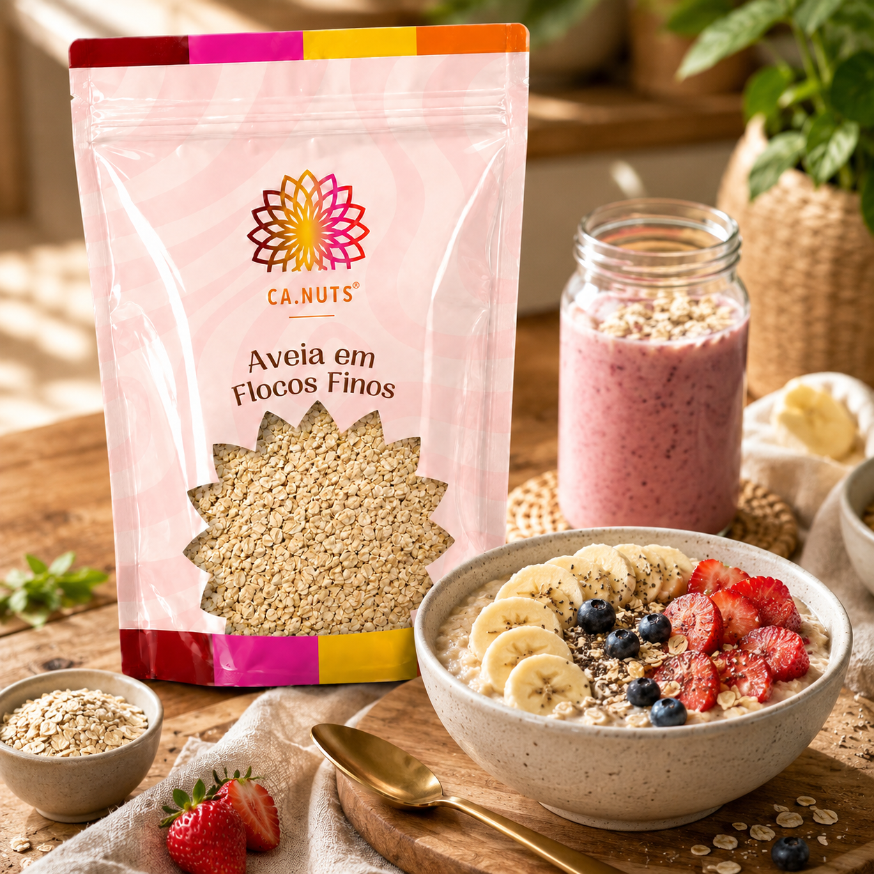 Aveia em flocos finos Premium Ca.Nuts