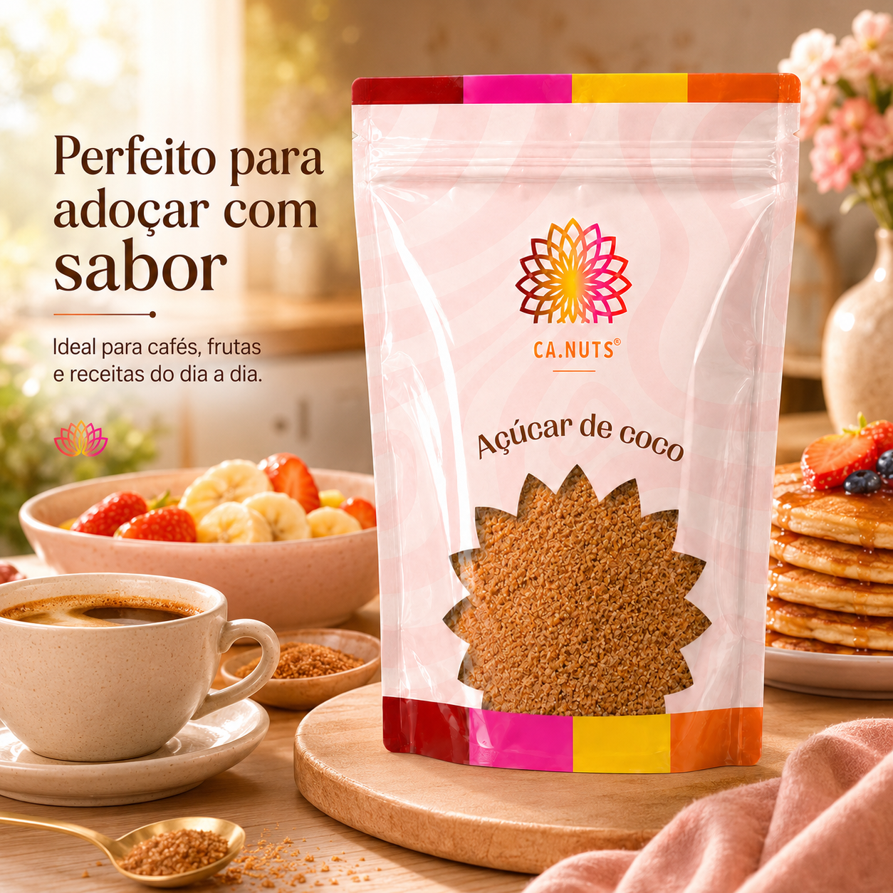 Açúcar de coco Premium puro