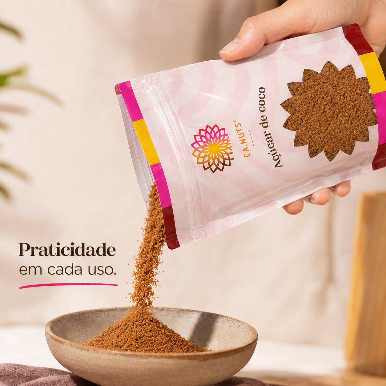 Açúcar de coco Premium puro