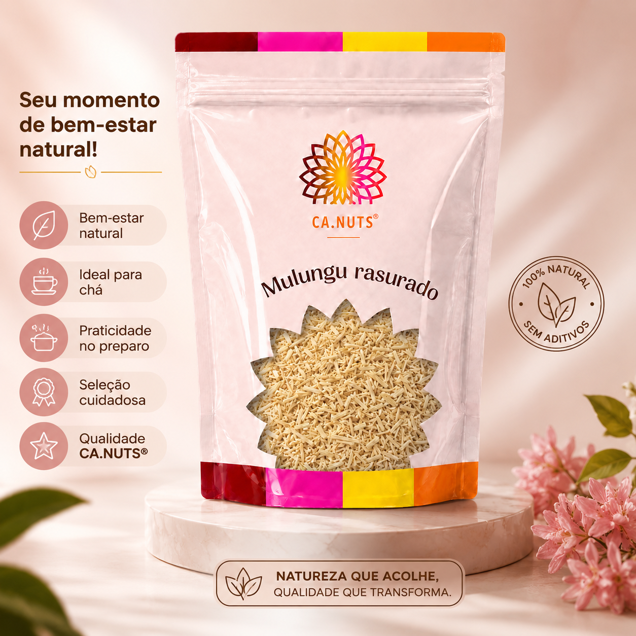 Chá de Mulungu Raiz Premium | Erythrina velutina | Marca Ca.Nuts | Chás Especiais