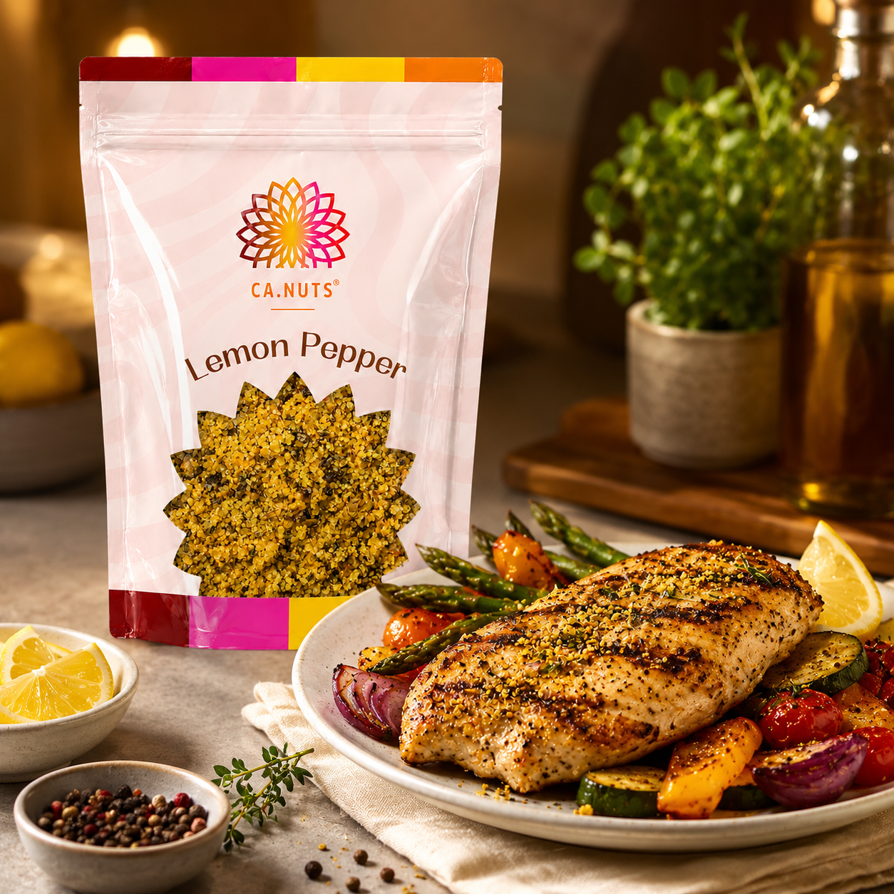 Lemon Pepper Premium Ca.Nuts | Linha especial Ca.Nuts