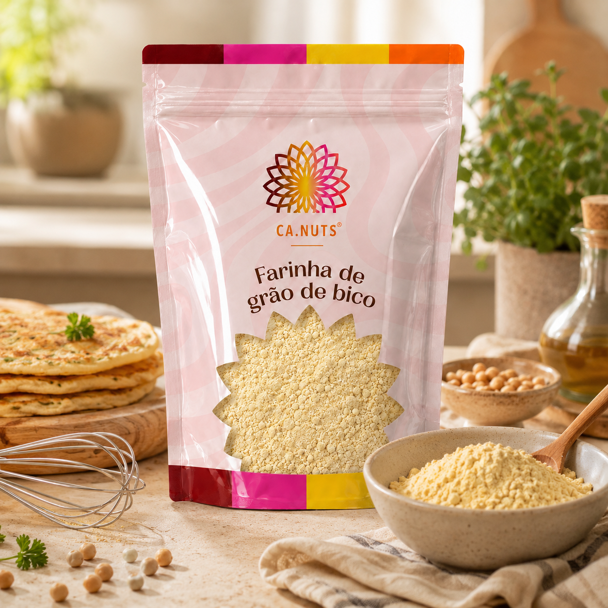 Farinha de Grão de Bico Premium | Marca Ca.Nuts