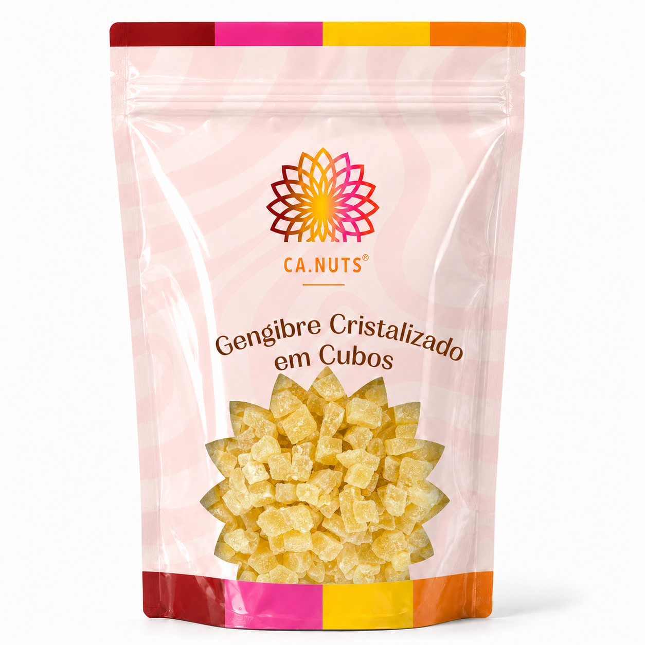 Gengibre Cristalizado em Cubos Premium Ca.Nuts