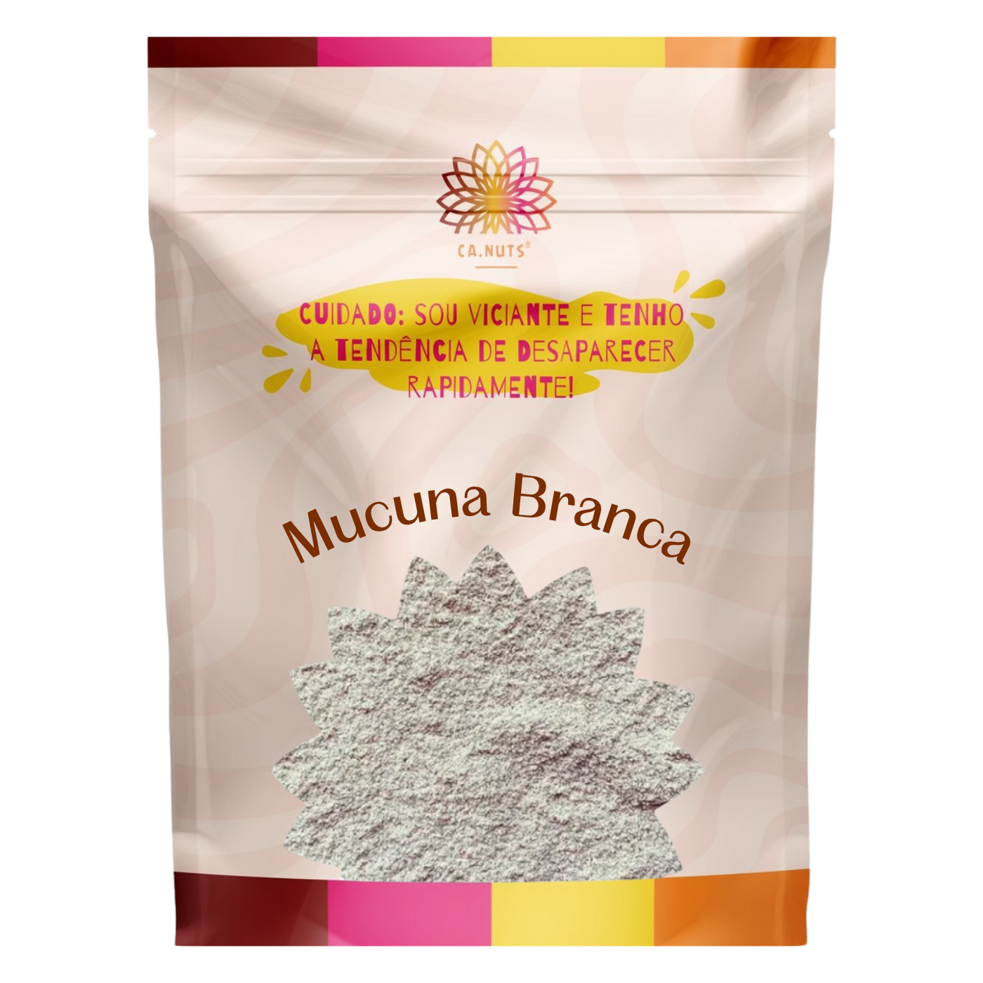 Mucuna branca em pó pura importada (Pruriens) Ca.nuts