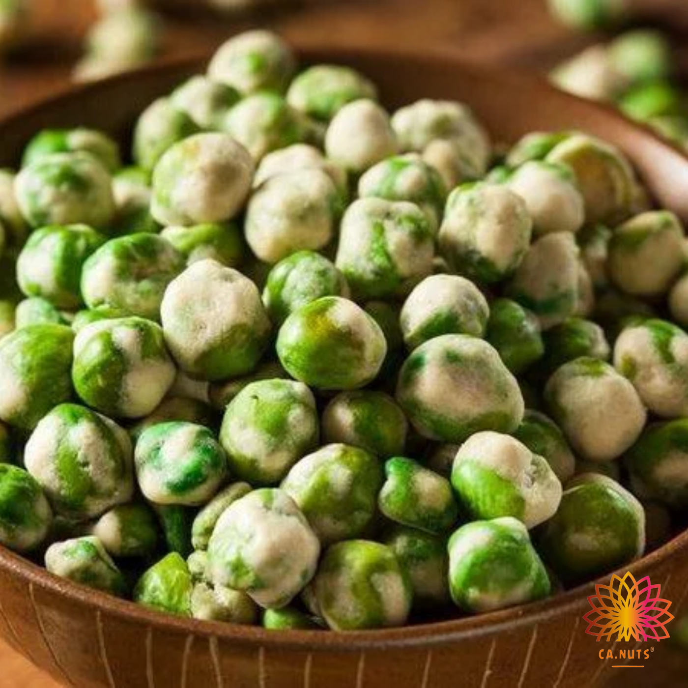 Premium Roasted Peas with Wasabi | Ca.Nuts
